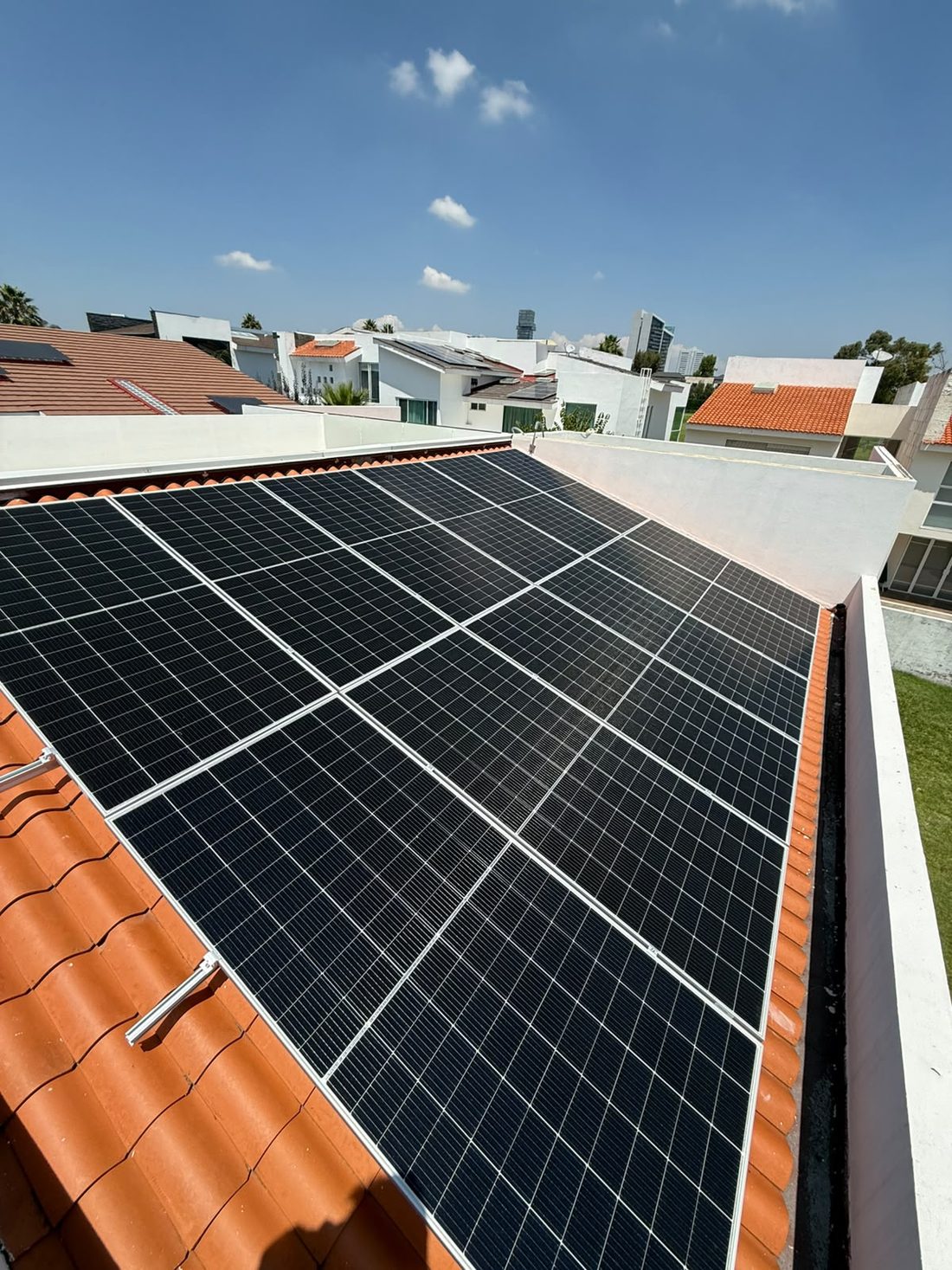 Instalación residencial de paneles solares